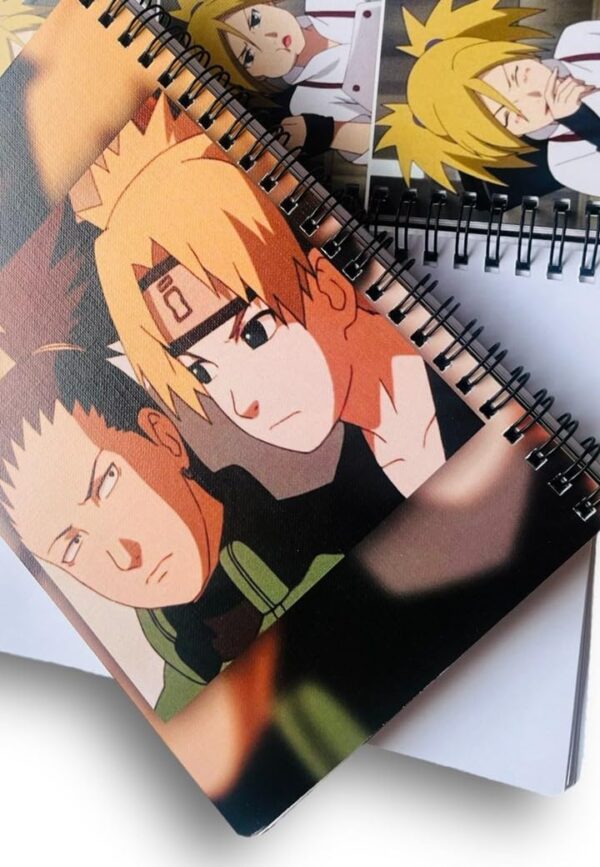 Goku Ki Dukan Shikamaru X Temari Love Notebook/Sketchbook with 24 artcovers of them & free stickers also - for writing your journals or drawing purpose with 120GSM OFF-White Color Paper - Image 4