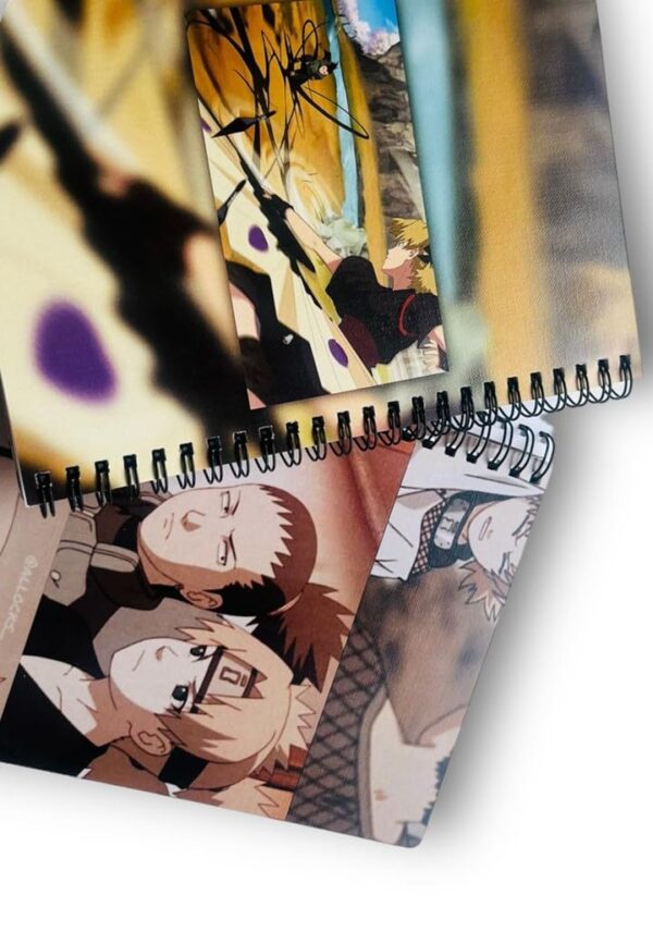 Goku Ki Dukan Shikamaru X Temari Love Notebook/Sketchbook with 24 artcovers of them & free stickers also - for writing your journals or drawing purpose with 120GSM OFF-White Color Paper - Image 3