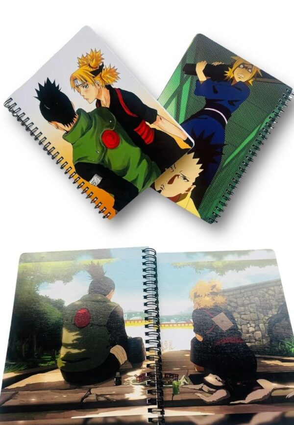 Goku Ki Dukan Shikamaru X Temari Love Notebook/Sketchbook with 24 artcovers of them & free stickers also - for writing your journals or drawing purpose with 120GSM OFF-White Color Paper - Image 6