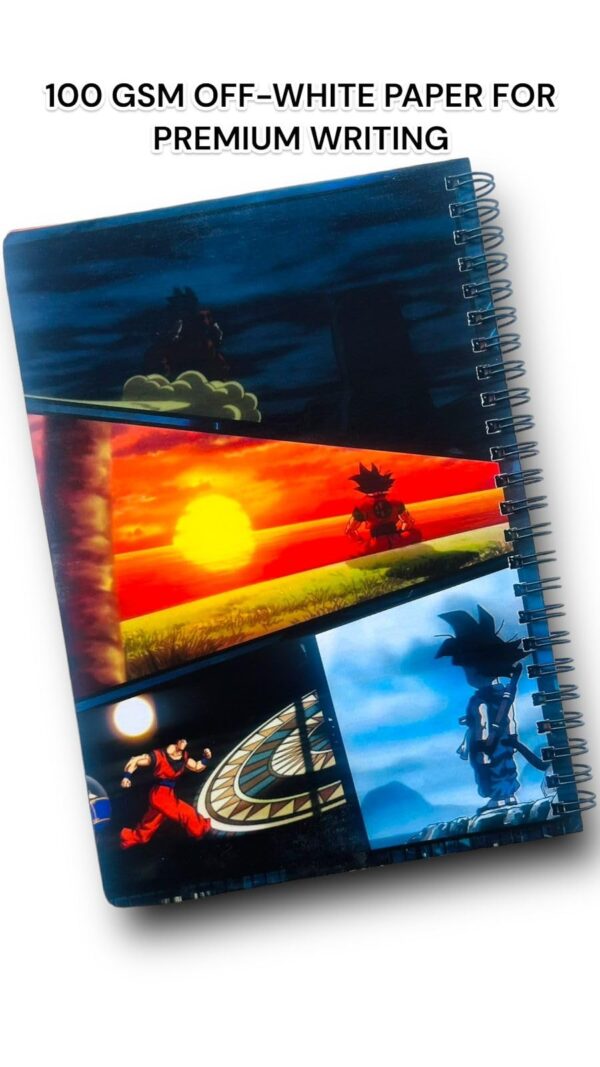 Goku Notebook/Sketchbook with 24 artcovers of Goku & Free Stickers for Writing Your journals or Drawing Purpose with 120GSM Off-White Color Paper - Image 8