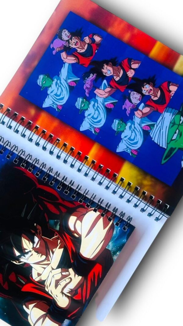 Goku Notebook/Sketchbook with 24 artcovers of Goku & Free Stickers for Writing Your journals or Drawing Purpose with 120GSM Off-White Color Paper - Image 3