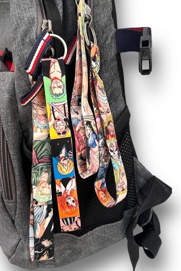 Goku Ki Dukan One Piece Classic Anime Lanyard Keychain - Pack of 4