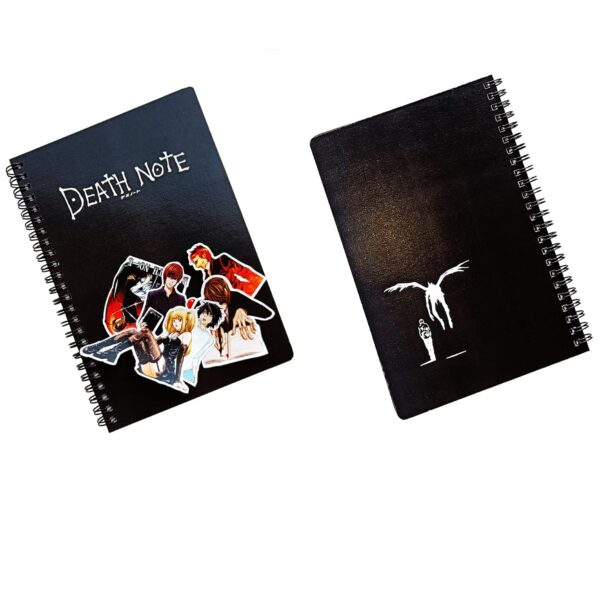 Death Note Notebook with 12 Death Note Stickers, Rules & 24 Art Covers in Coated Embossed Canvas paper, Quotes, Character names & logos of Death Note Anime in 110 Pages of 100 GSM Off-White Color Paper by Goku Ki Dukan - Image 7