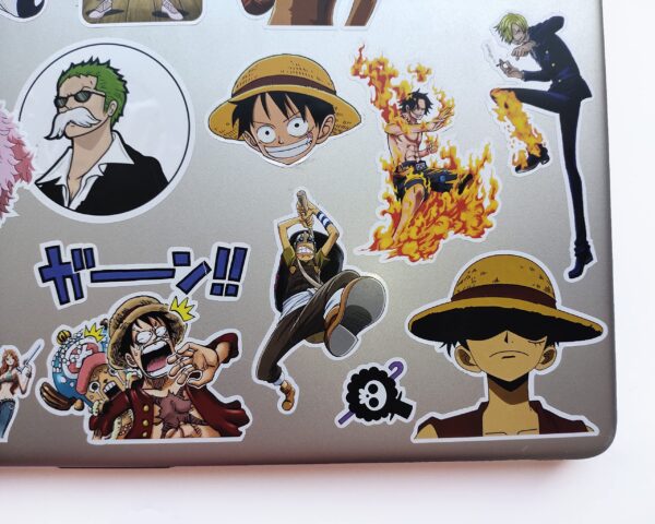 32 One Piece Anime Stickers Set for Laptop, Mobile & All Plain Surfaces - Image 3