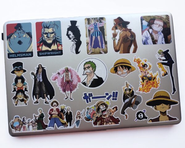 32 One Piece Anime Stickers Set for Laptop, Mobile & All Plain Surfaces - Image 6